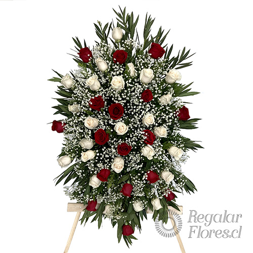 Corona condolencias de rosas  | Regalar Flores, Envio de flores, desayunos y regalos a domicilio