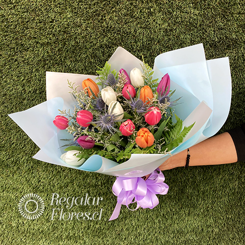 Ramo 15 Tulipanes | Regalar Flores, Envio de flores, desayunos y regalos a domicilio