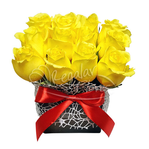 Cubo de 12 Rosas | Regalar Flores, Envio de flores, desayunos y regalos a domicilio