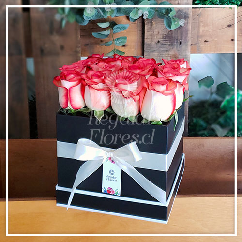 16 ROSAS EN CAJA | Regalar Flores, Envio de flores, desayunos y regalos a domicilio