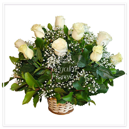 Canastillo condolencias rosas | Regalar Flores, Envio de flores, desayunos y regalos a domicilio