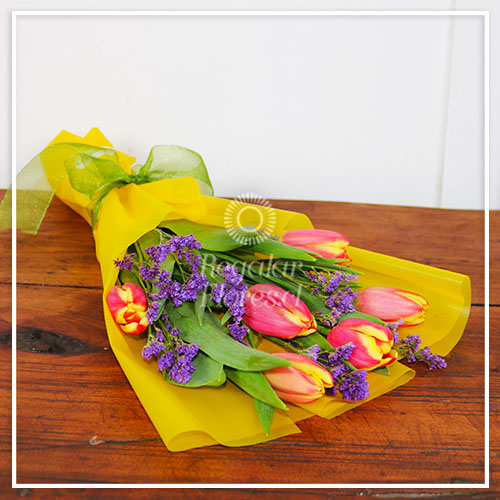 Ramo 6 tulipanes | Regalar Flores, Envio de flores, desayunos y regalos a domicilio