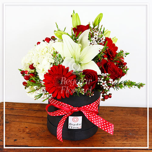 Caja cilindro mixta hortensia | Regalar Flores, Envio de flores, desayunos y regalos a domicilio