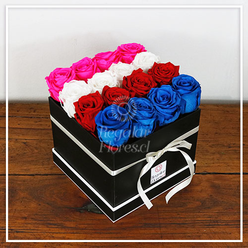 Caja de 16 rosas preservadas | Regalar Flores, Envio de flores, desayunos y regalos a domicilio