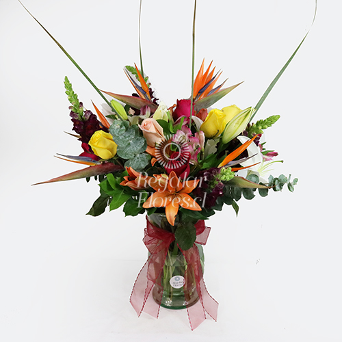 Florero mix Tropical | Regalar Flores, Envio de flores, desayunos y regalos a domicilio