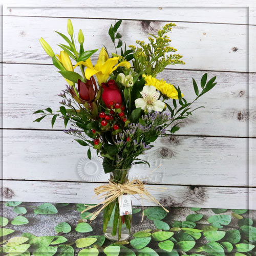 Florero Mini Valencia | Regalar Flores, Envio de flores, desayunos y regalos a domicilio
