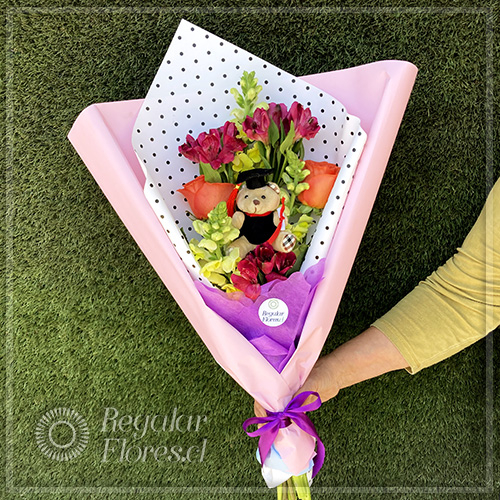Ramo mixto graduación | Regalar Flores, Envio de flores, desayunos y regalos a domicilio